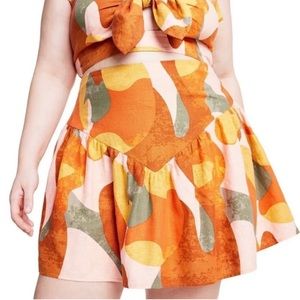 NWT Fe Noel Target Collab Mixed Paint flattering mini skirt!